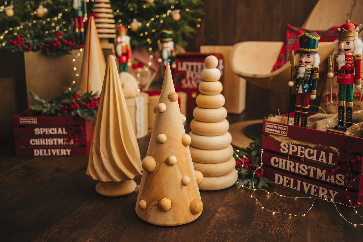 实木设计圣诞装饰品 Gallery 3